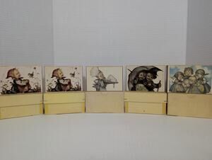 Lot of 5 Vintage Reuge Hummel Music Boxes Swiss Movement Boxed